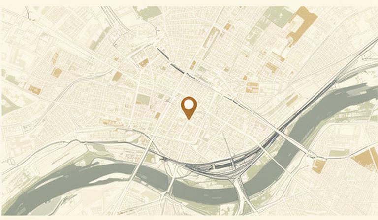 Mapa estático de referencia del centro de Bilbao y la zona del código postal 48015